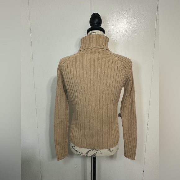 Vintage GAP cotton ribbed knit turtleneck sweater - Picture 2 of 9
